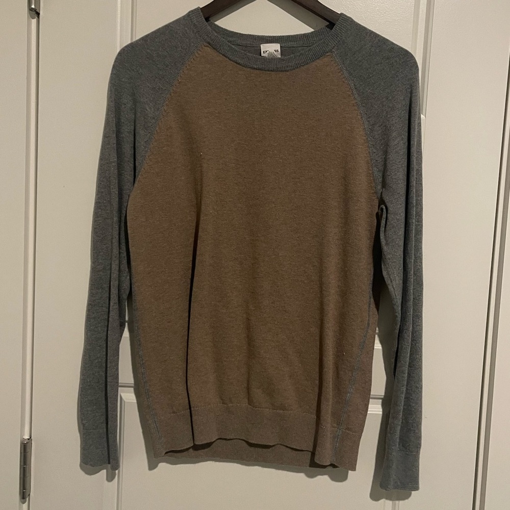 Men’s Express Color Block Crewneck Sweater